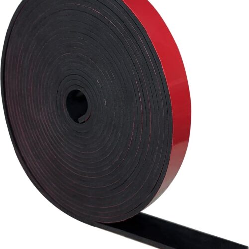 Adhesive Neoprene Rubber Strips 3" Wide x 1/8" Thick x 10' Long for Gaskets