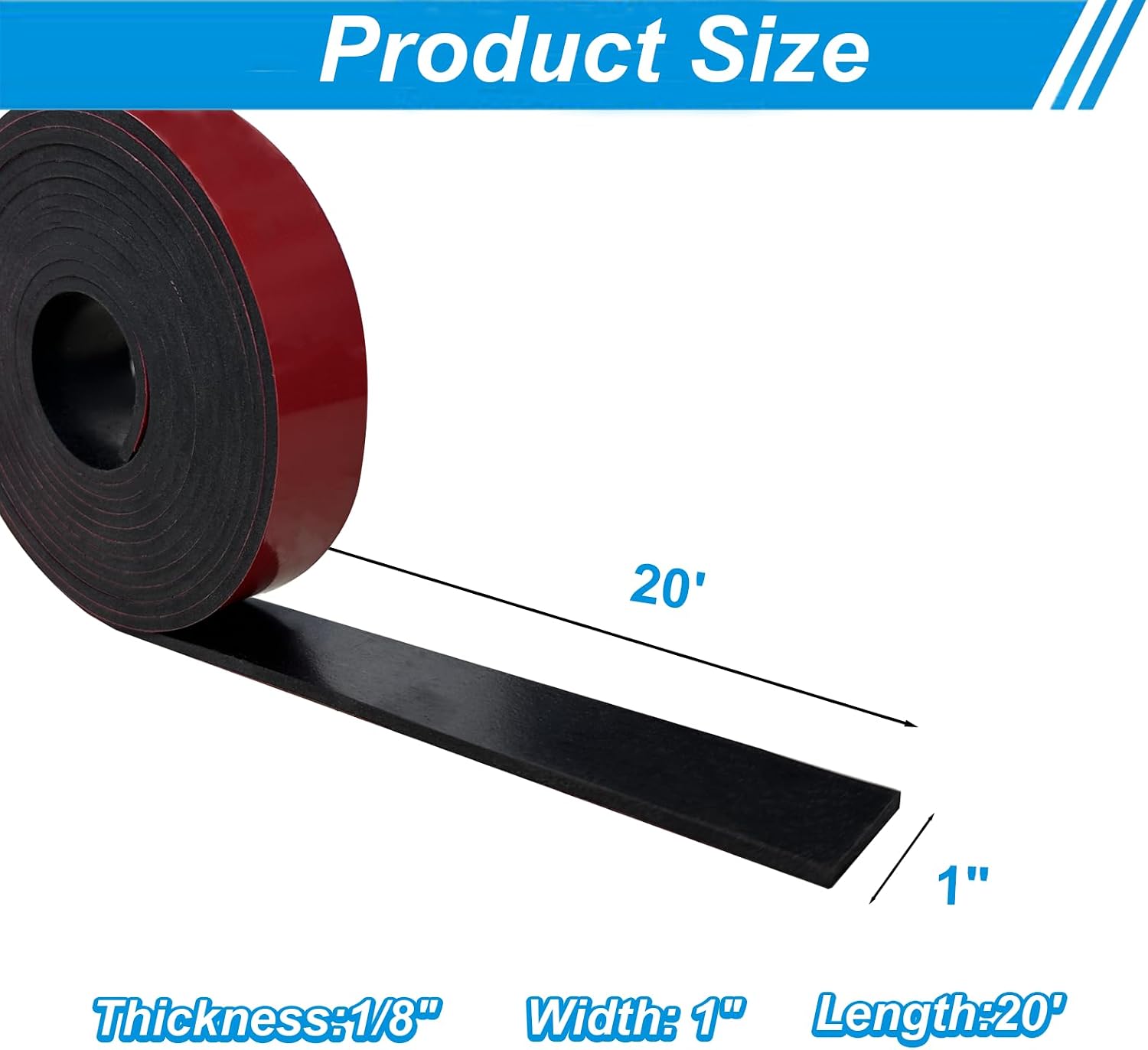Adhesive Neoprene Rubber Strips 3" Wide x 1/8" Thick x 10' Long for Gaskets - Image 6