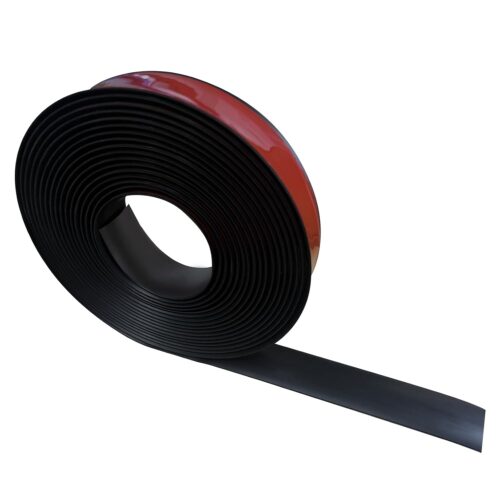 Black Vinyl Floor Transition Strip Self Adhesive 2"×10'