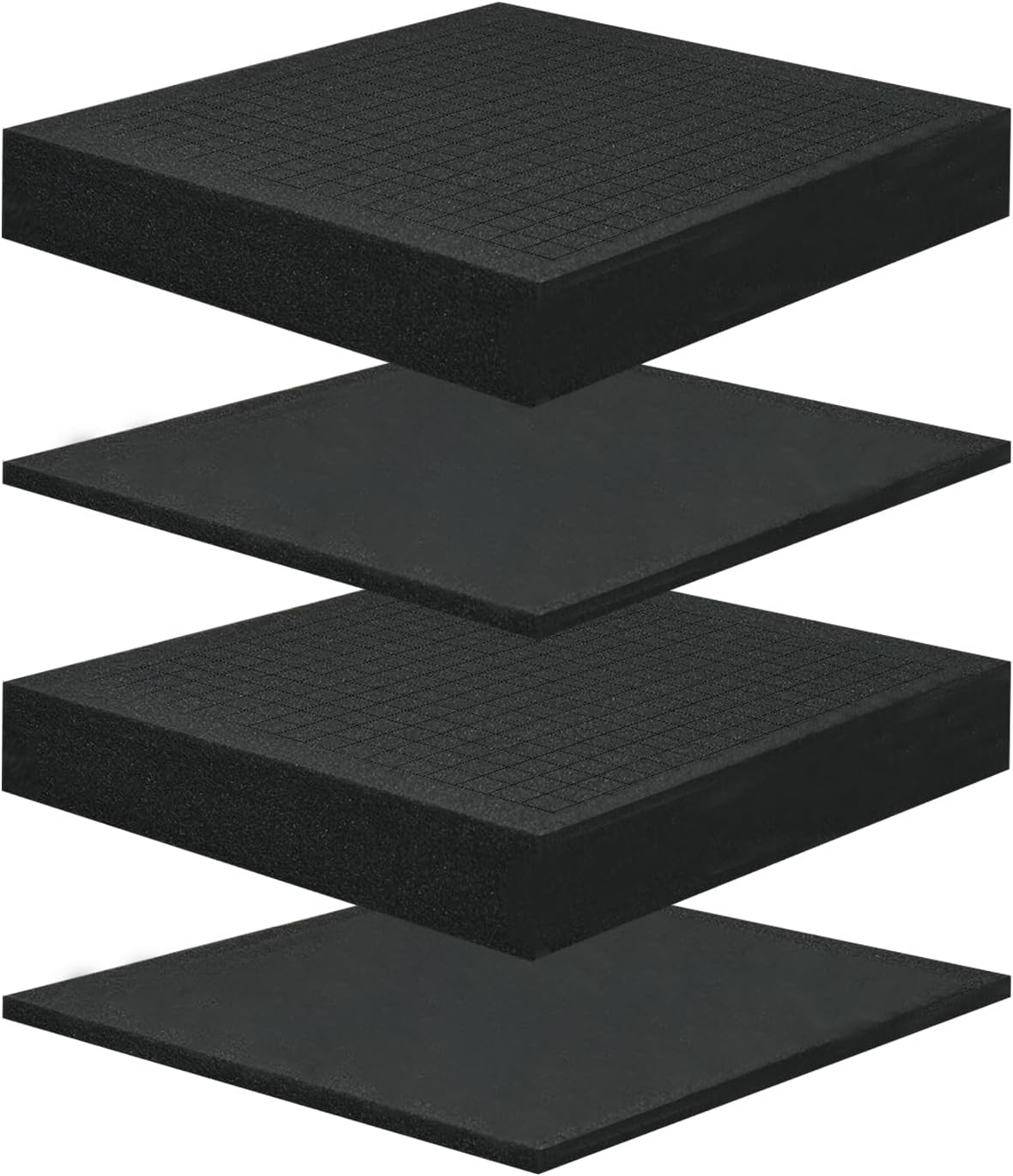 6 PCS 16" x 12" x 1" Polyurethane Foam Sheets Black Cushion Foam Panels - Image 2
