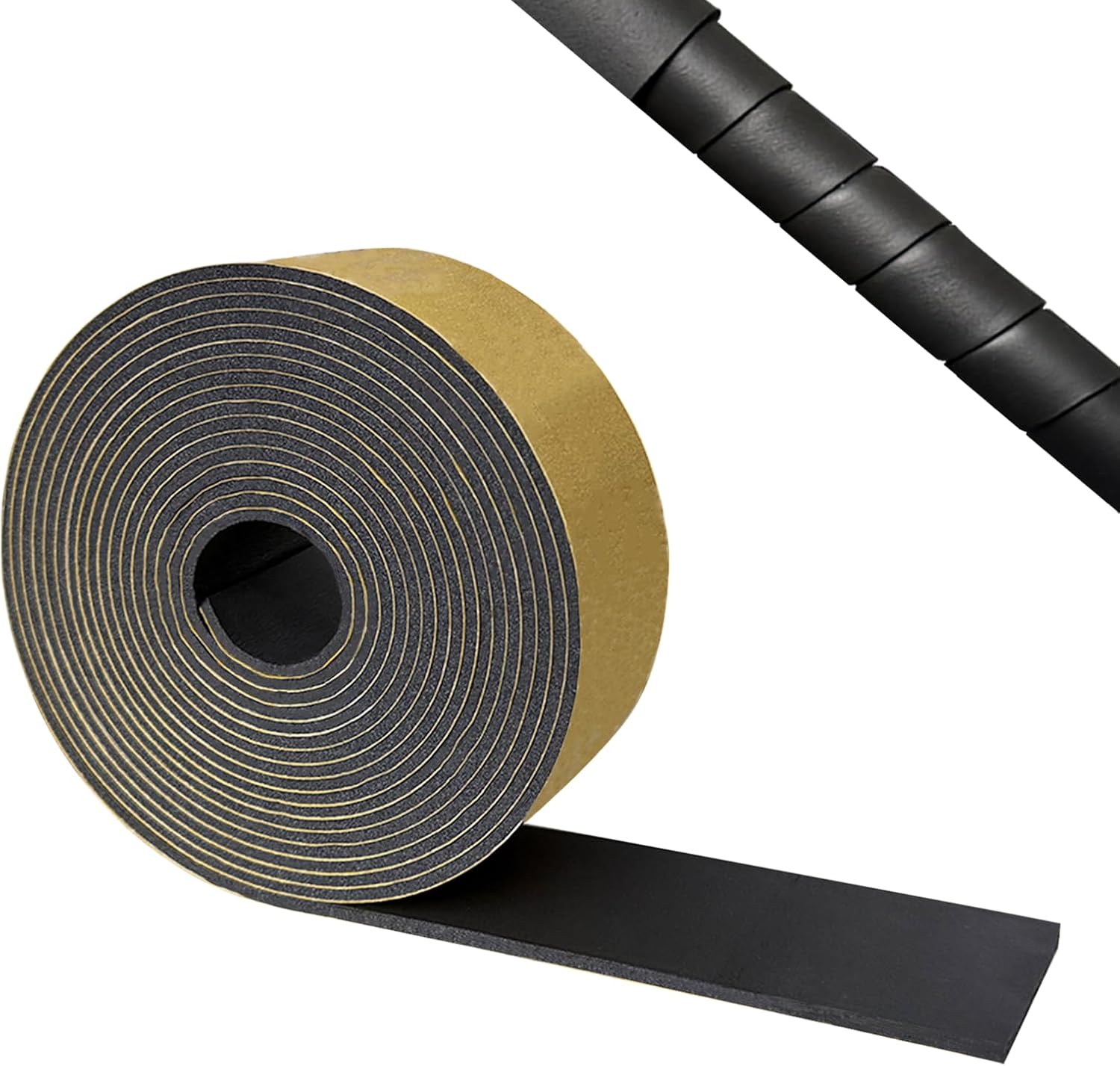 Self Adhesive Pipe Insulation Wrap Foam Tape 1/8" Thick x 2" x 16.5 Feet