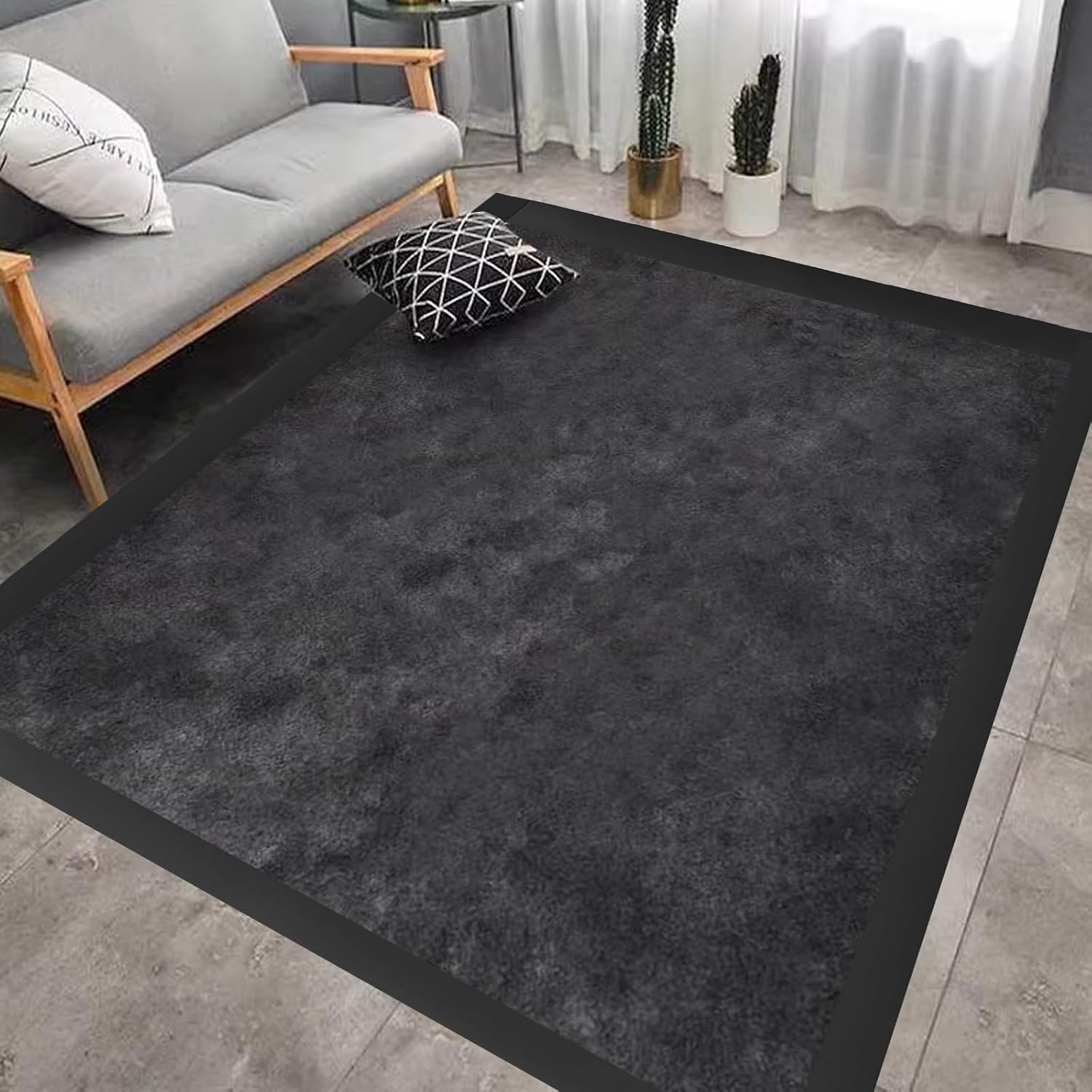 Black Vinyl Floor Transition Strip Self Adhesive 2"×10' - Image 3